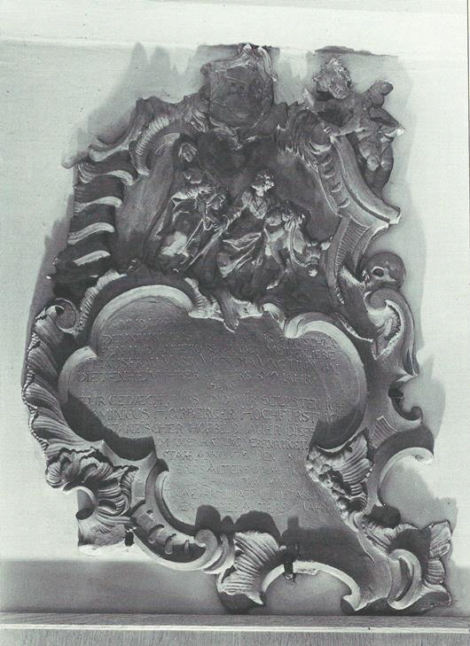 Epitaph fr Herberger St. Jodokus um 1755 klein