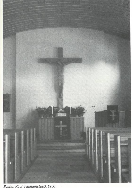 Evangelische Kirche Immenstaad  Innenraum 1956 g1