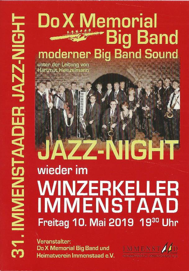 Flyer Jazznight 2019 Vorderseite klein