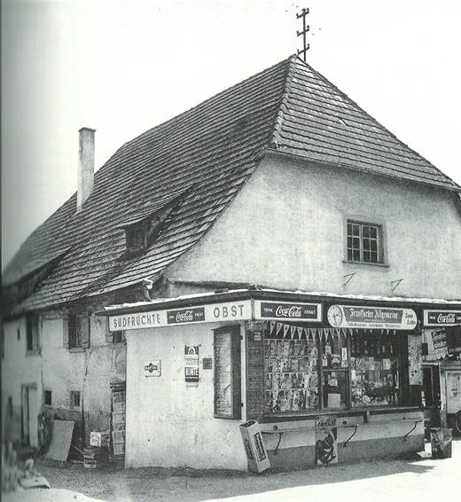 Michaelshaus 1973 mit angebautem Kiosk berbacher klein