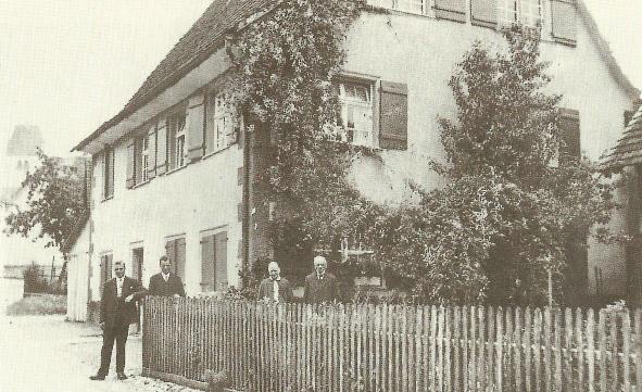 Wattgraben 9 um 1930 Haus Riggler heute Friseurladen von Artur Rauber klein